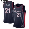 Dres Philadelphia 76ers Joel Embiid Nike 2023-24 City Edition Navy Swingman - Dječji